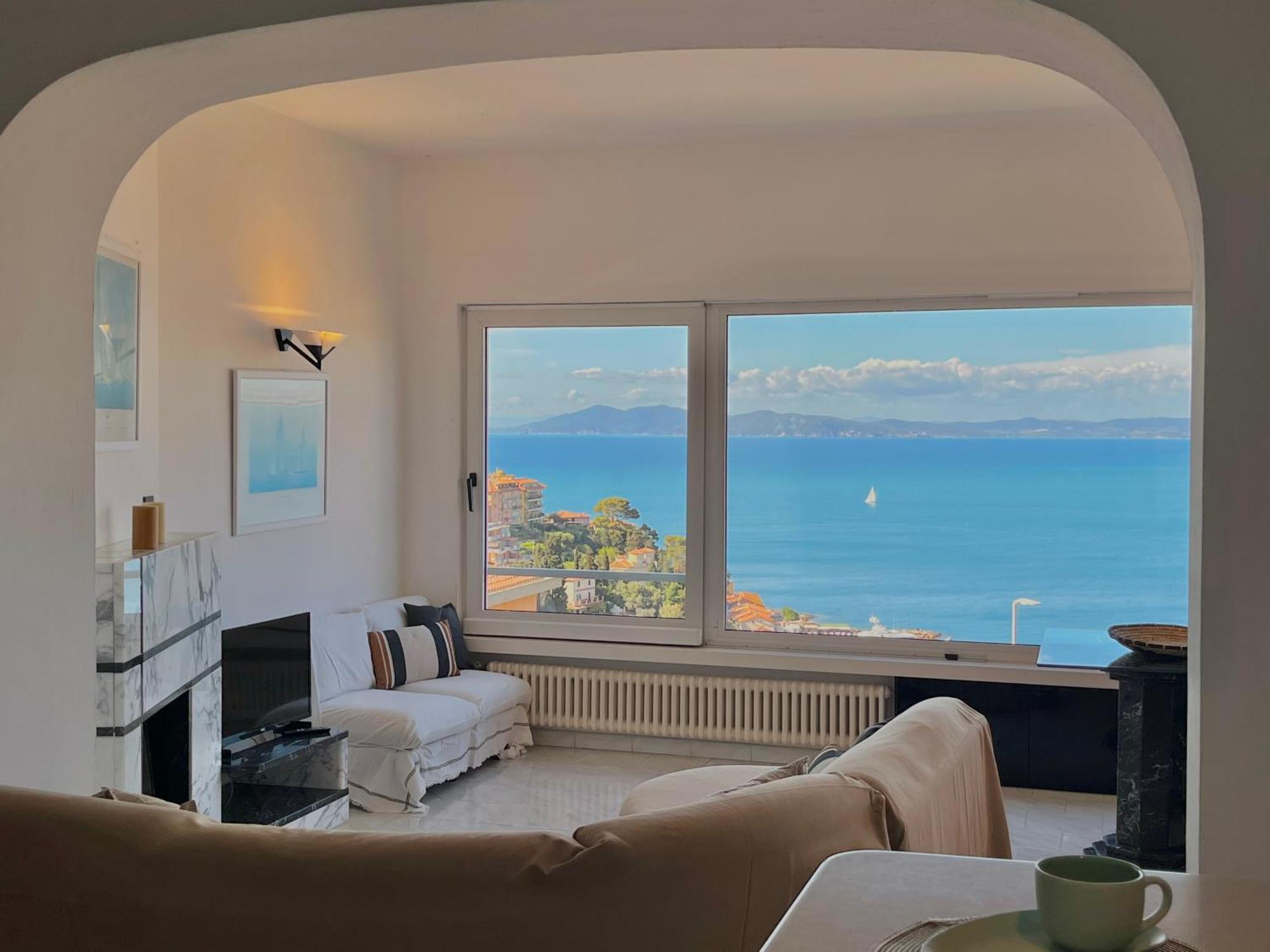 Апартаменти Porto Santo Stefano Vista Mare + Parcheggio Gratuito Екстер'єр фото