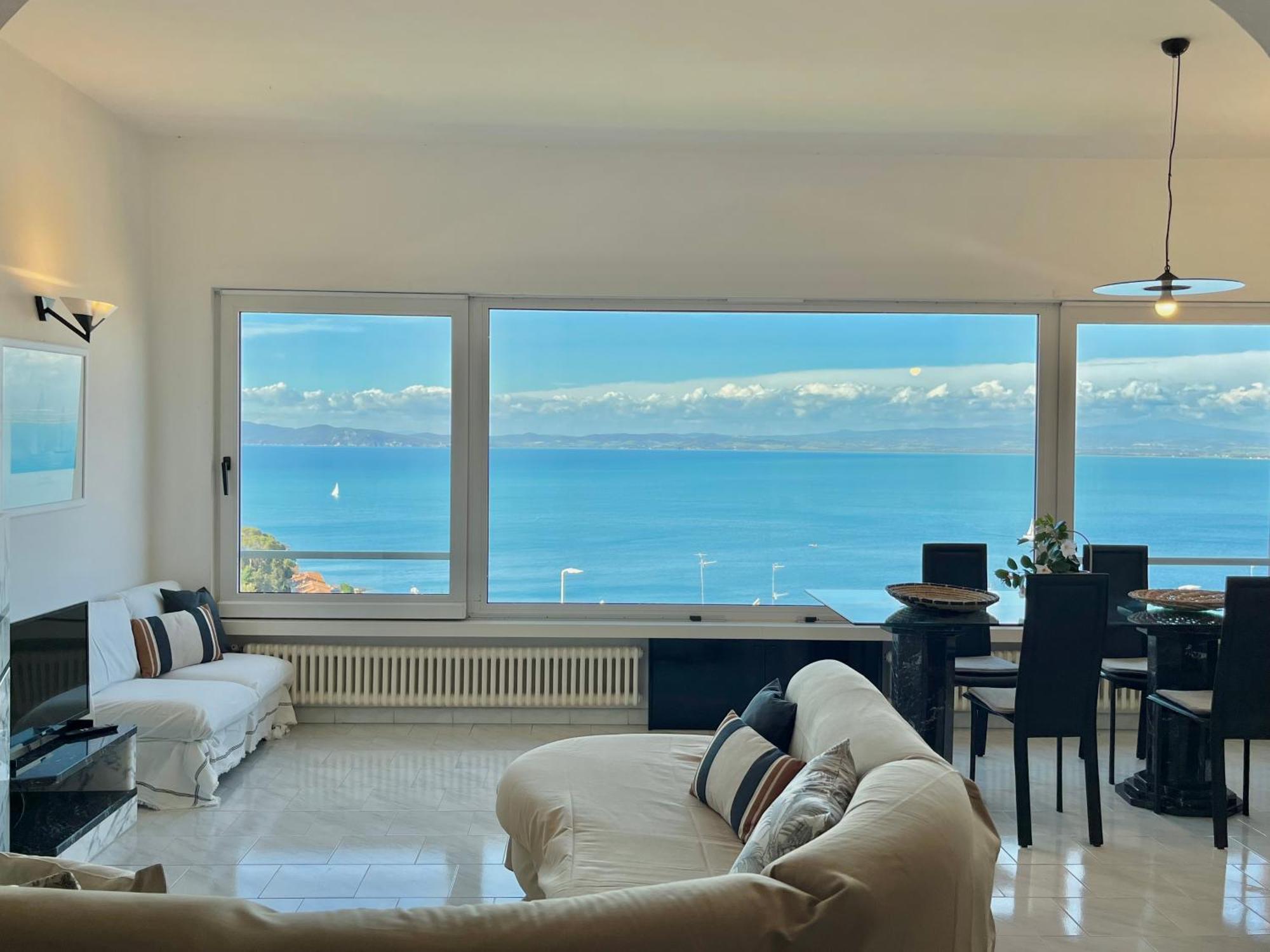 Апартаменти Porto Santo Stefano Vista Mare + Parcheggio Gratuito Екстер'єр фото