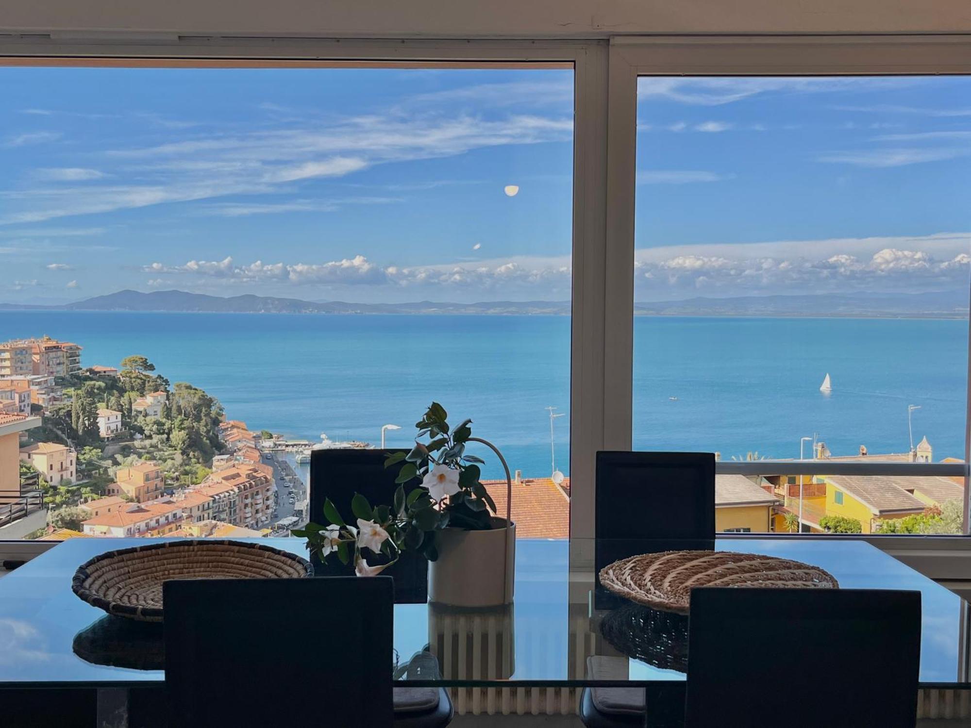 Апартаменти Porto Santo Stefano Vista Mare + Parcheggio Gratuito Екстер'єр фото