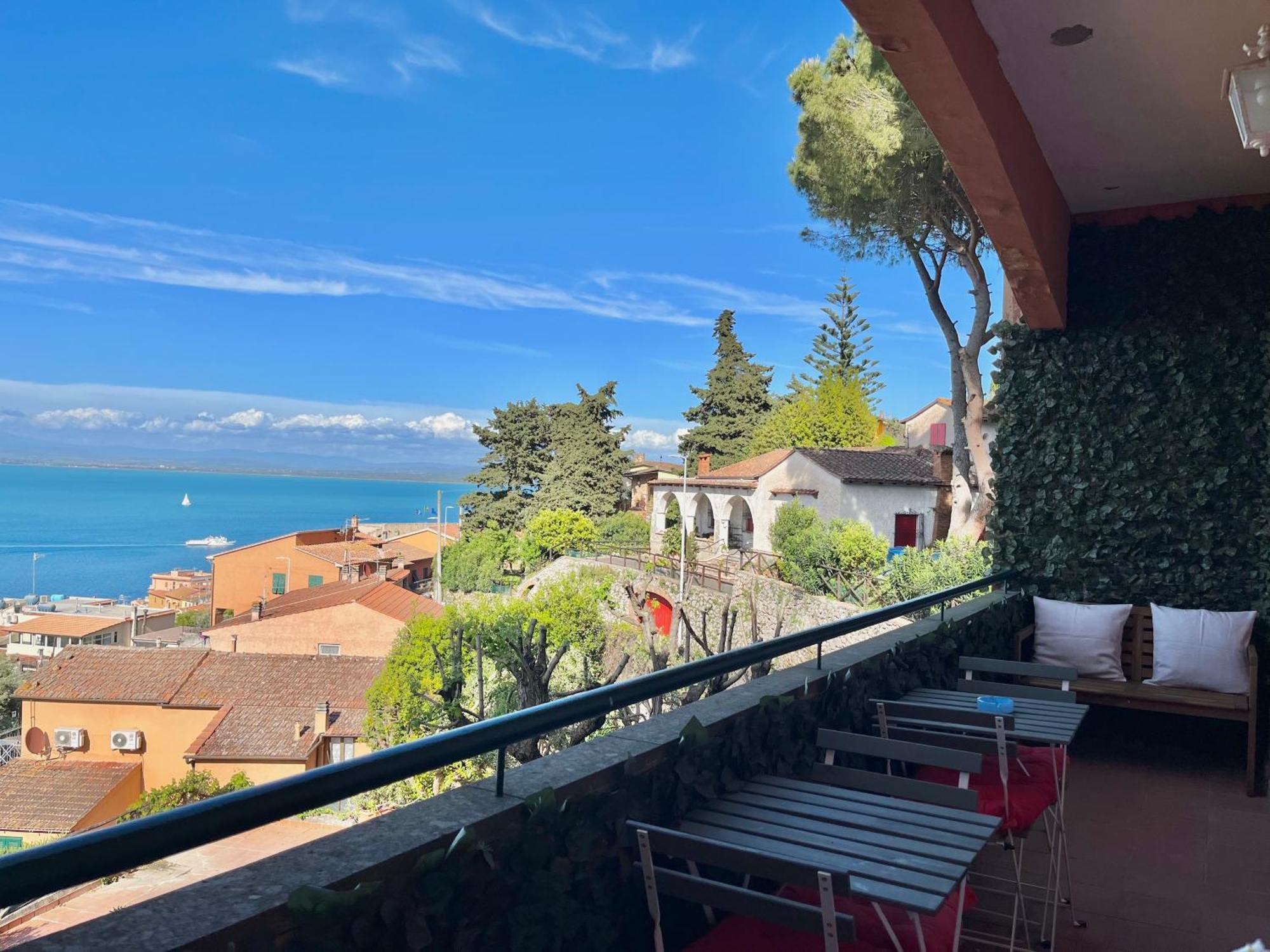 Апартаменти Porto Santo Stefano Vista Mare + Parcheggio Gratuito Екстер'єр фото
