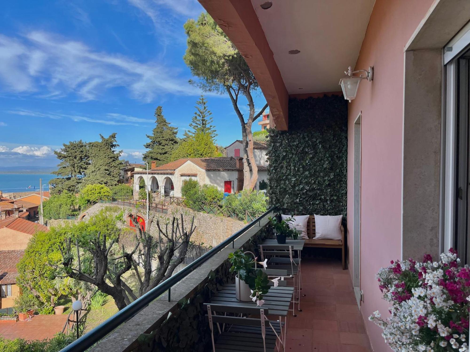 Апартаменти Porto Santo Stefano Vista Mare + Parcheggio Gratuito Екстер'єр фото